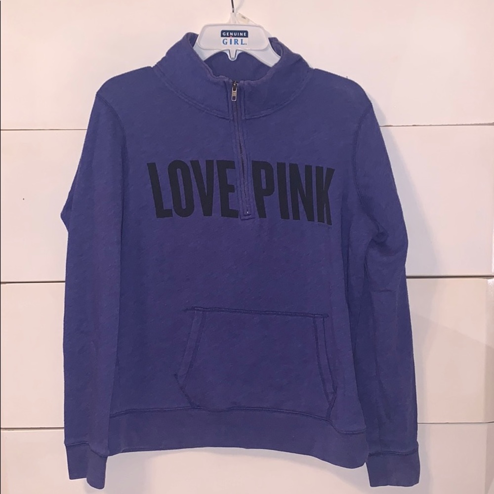 Pink Half Zip Pullover